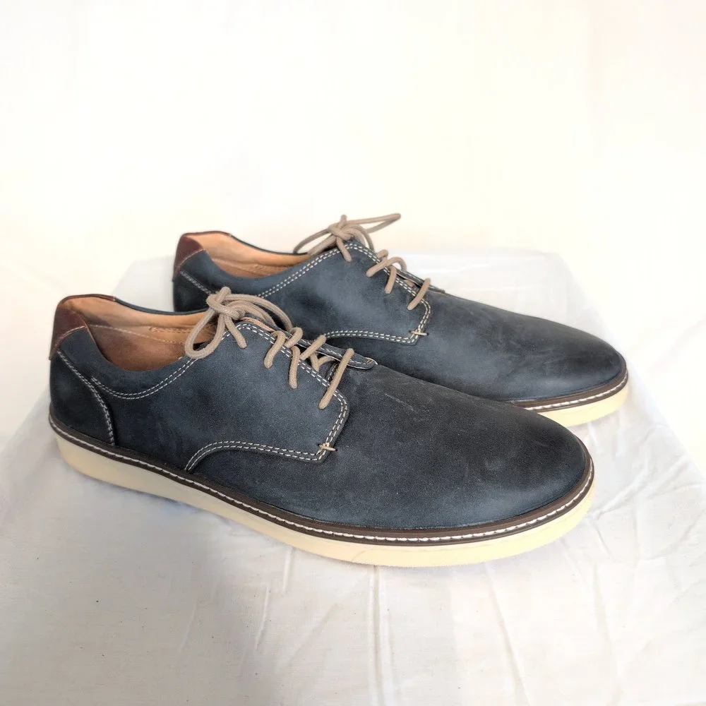 J&M‎ Men's Blue Derby Oxfords Size 11